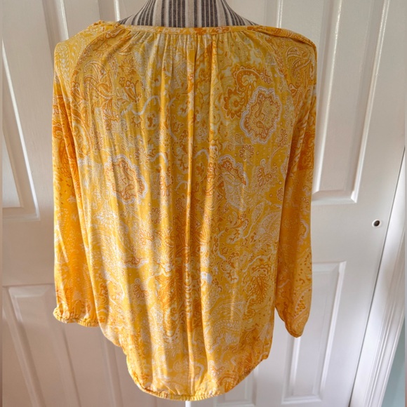 MICHAEL Michael Kors Yellow Paisley Blouse - Picture 4 of 8